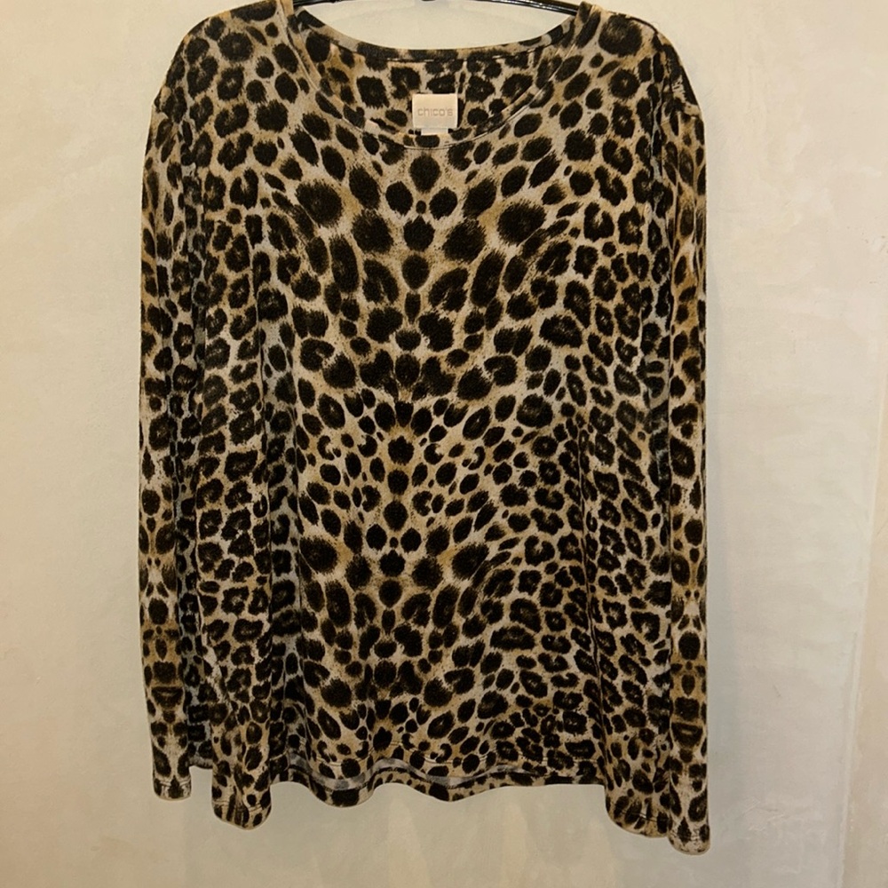 Chico’s animal print sweater